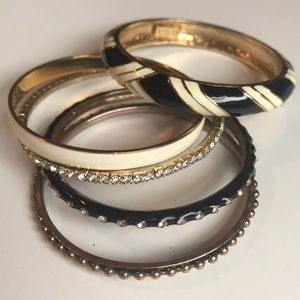 Set of five J.Crew bangles